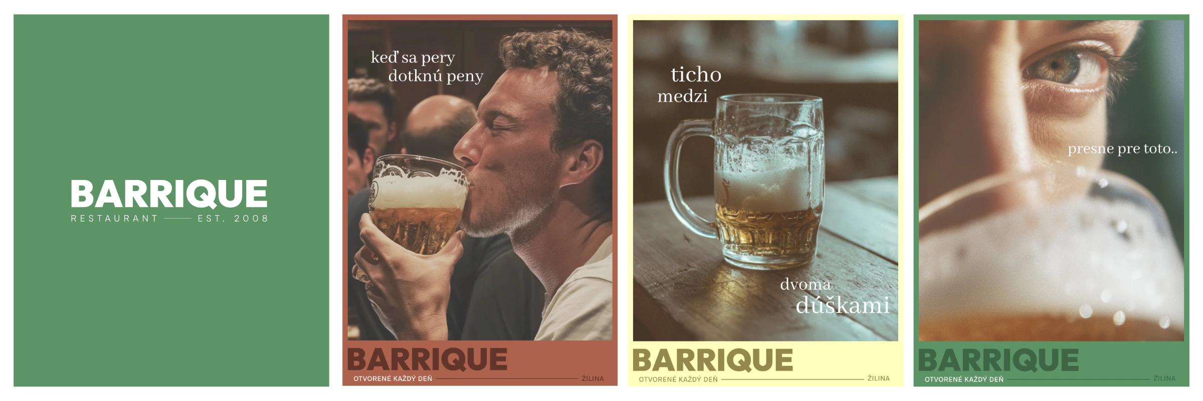 Concept 4: the calm direction, one beer as an after-work ritual